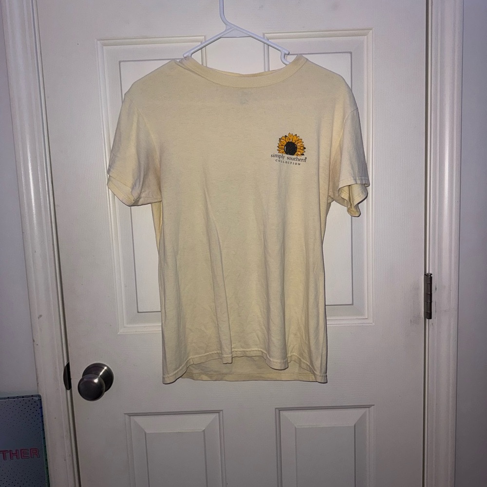 Simply Southern Light Yellow Tee